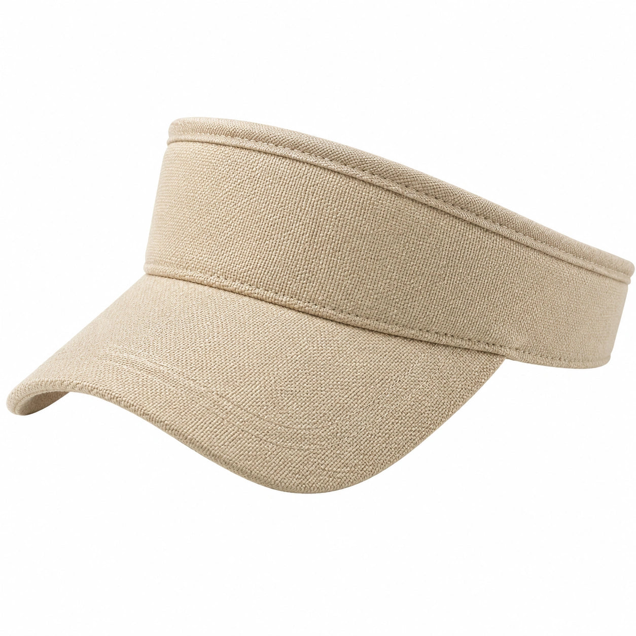 Sonnenvisier Einheitsgröße Beige Textilgewebe für Alltag
